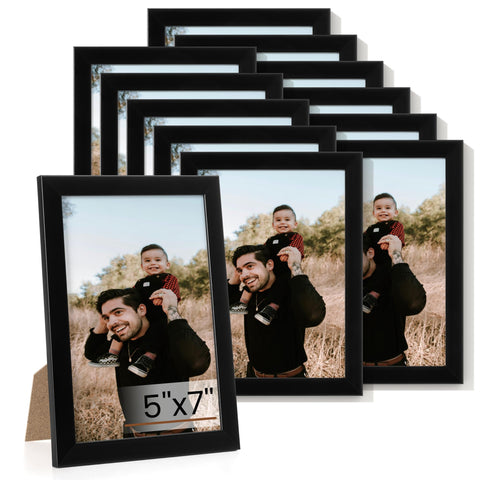 Heimlove 5x7 frame front view with clear plexiglass for crisp photo display
