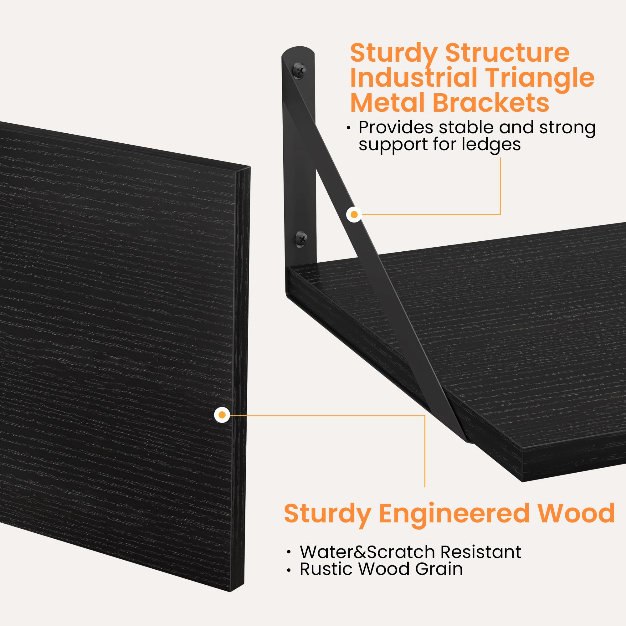 Simple wall mounting with included hardware for sturdy Heimlove installation.