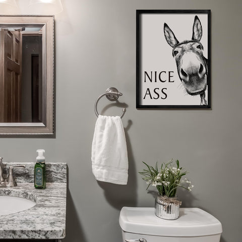 Heiple farmhouse wall art for bathroom creates a focal point in small spaces.