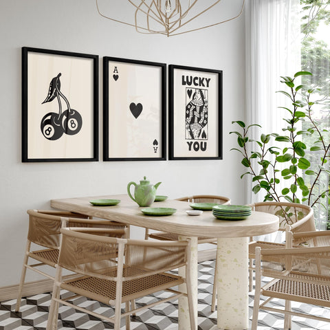Heiple wall art fits bathrooms, kitchens, dens for versatile styling.