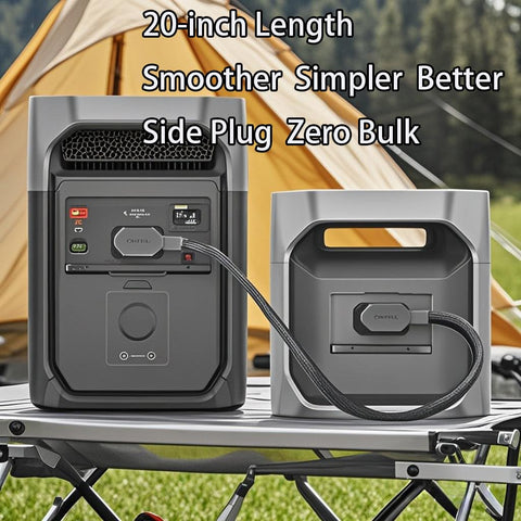 Helix Haven Wave 2/3 compatibility cable enables flexible air conditioner connections.