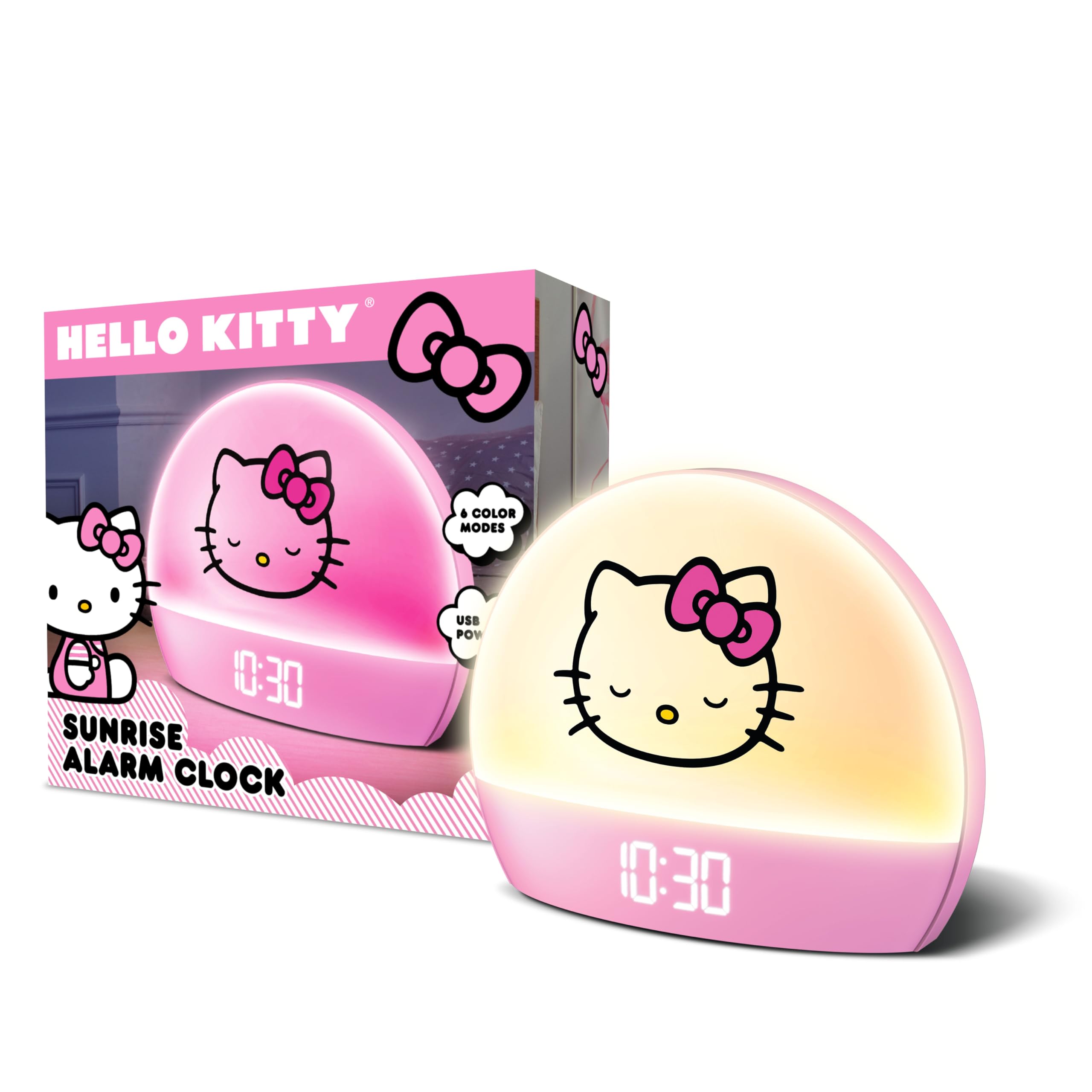 Hello Kitty compact desk and nightstand-friendly design