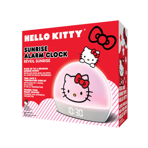 Hello Kitty Sunrise Alarm Clock charming design adds whimsy to any room.