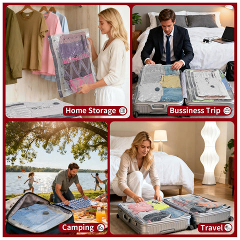 HelpLand transparent vacuum bag lets contents be seen at a glance.