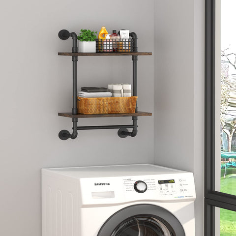 Helsin 16-inch industrial shelf ideal for kitchen canisters and spices