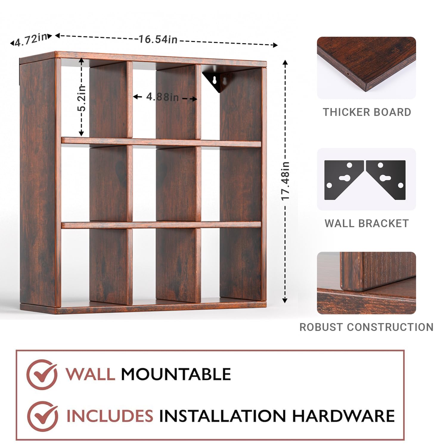 Helsin bronze finish display keeps mugs organized while adding artisanal charm.