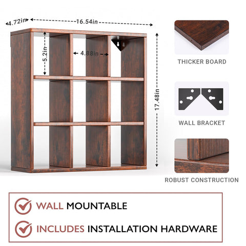Helsin bronze finish display keeps mugs organized while adding artisanal charm.