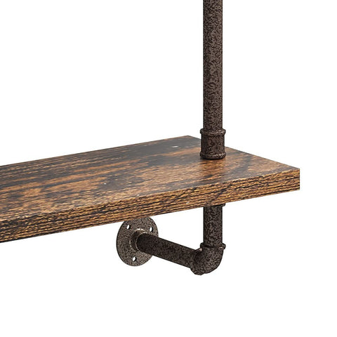 Helsin 3-tier display shelf durable metal frame resists wear in busy spaces.