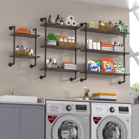 Helsin kitchen pantry shelf storing spices and jars neatly