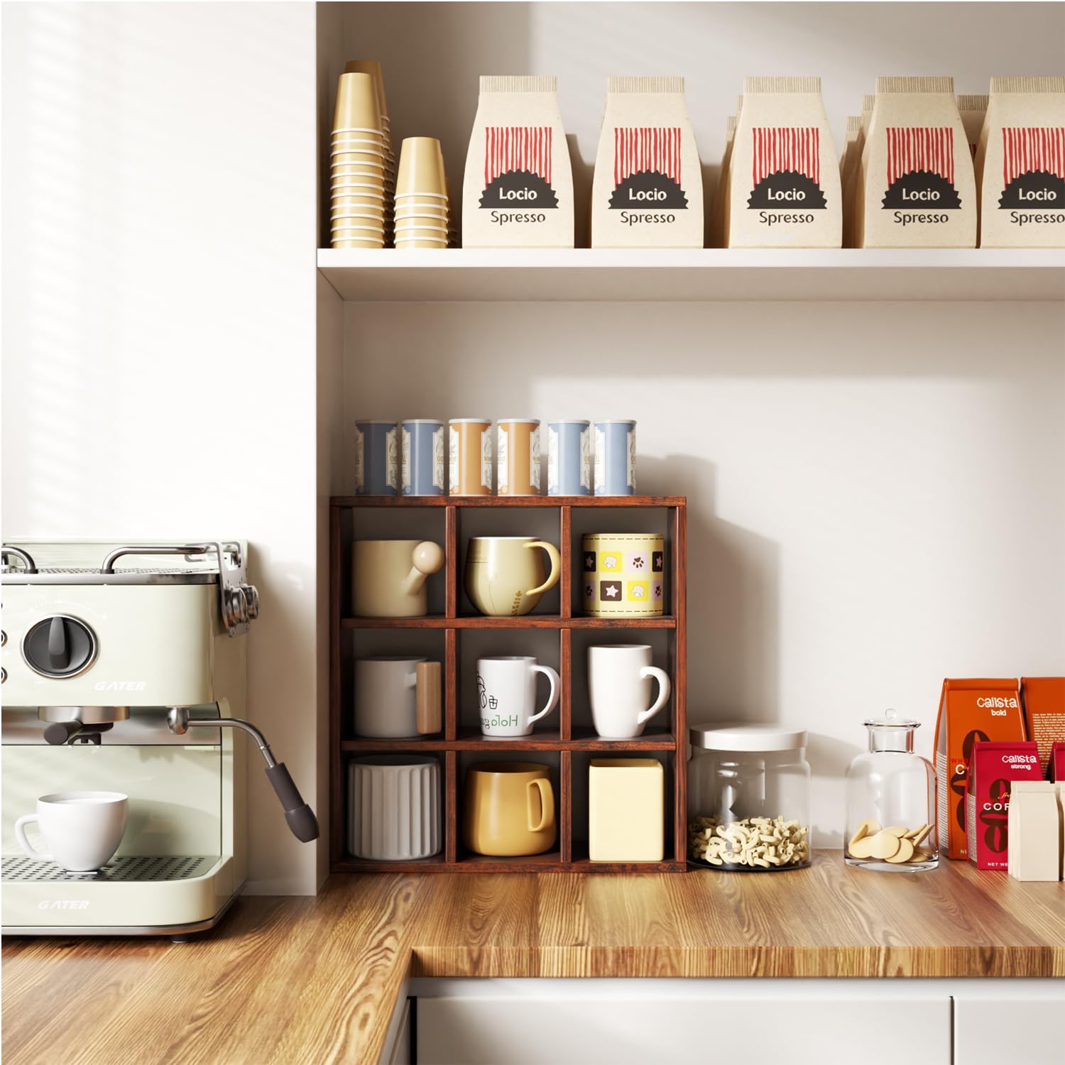 Helsin versatile shelf doubles as display for crystals or small collectibles.