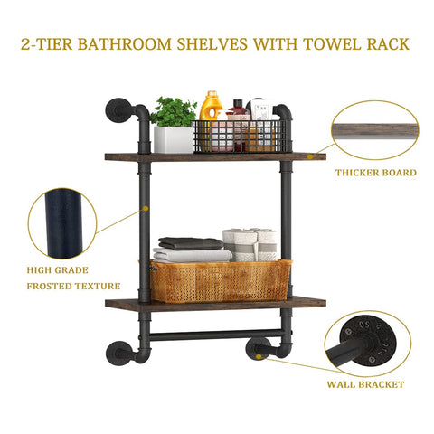 Helsin wall-mounted shelf for farmhouse decor and practical storage