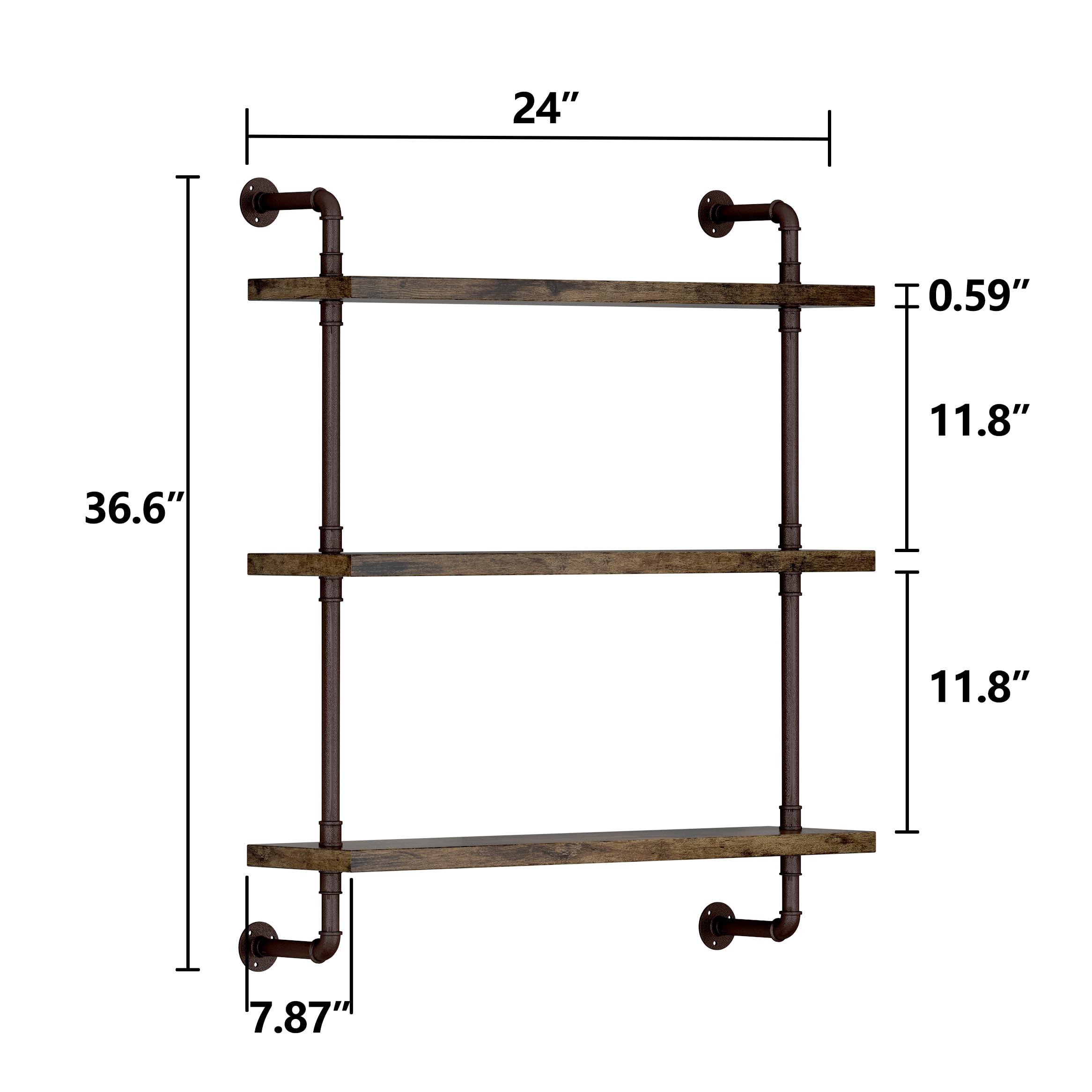 Helsin wall-mounted shelving in kitchen setup for versatile storage and display