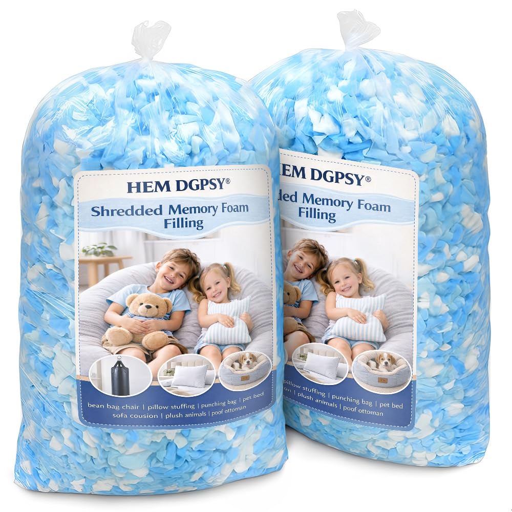 Hem Dgpsy 10lbs memory foam filling with shredded pieces for soft support