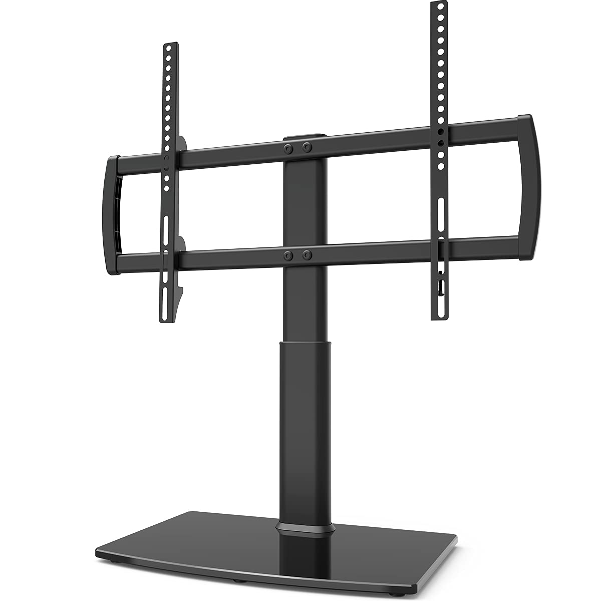 TV mounted on Hemudu HT03B-002 stand in a modern living room.