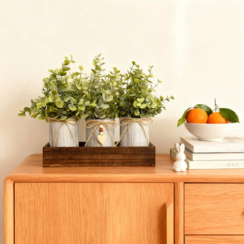HEMYLU farmhouse decor arrangement ideal for shelves and desks.