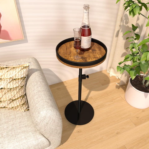 HENAYUK height-adjustable martini table showing adjustable height for versatile use.
