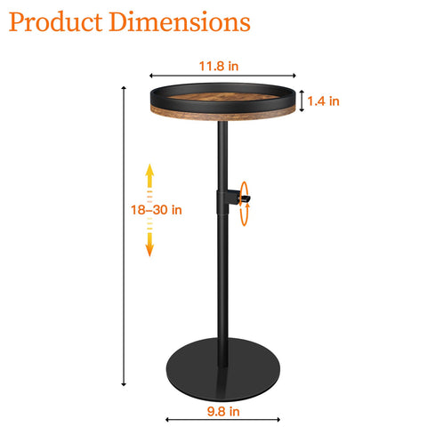 HENAYUK weighted metal base provides stability for drinks and décor.