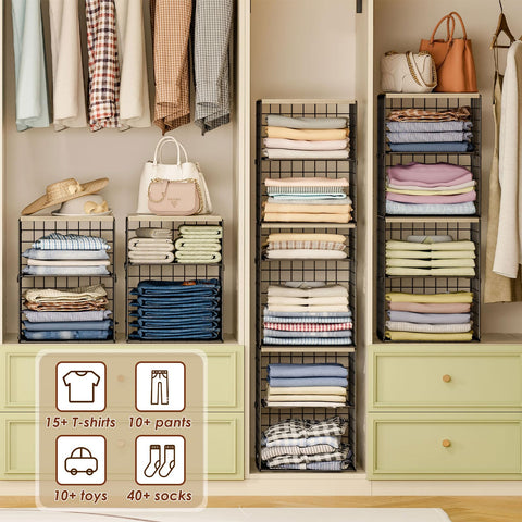 Hencawima adjustable dividers adapt to bulky sweaters or slim scarves