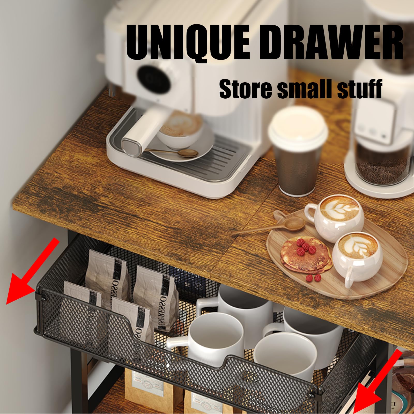 Hencawima magnetic doors provide easy access to cabinet contents.