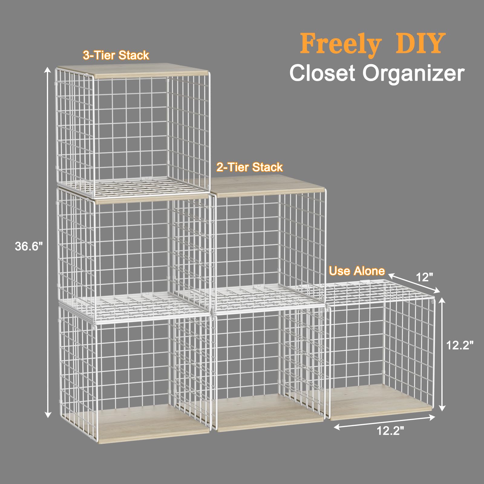 Hencawima easy-assembly closet storage for fast setup and daily use.