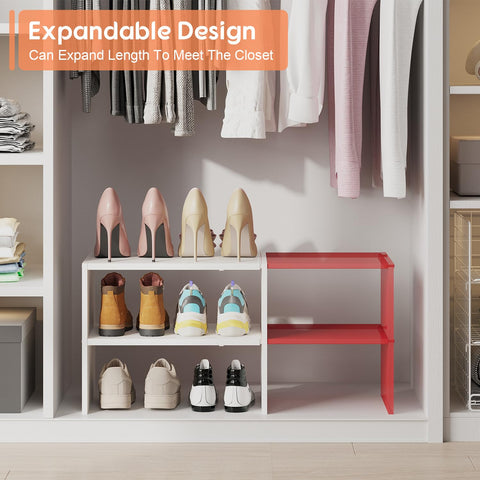 Hencawima expandable rack offers closet-friendly organization with adjustable length.