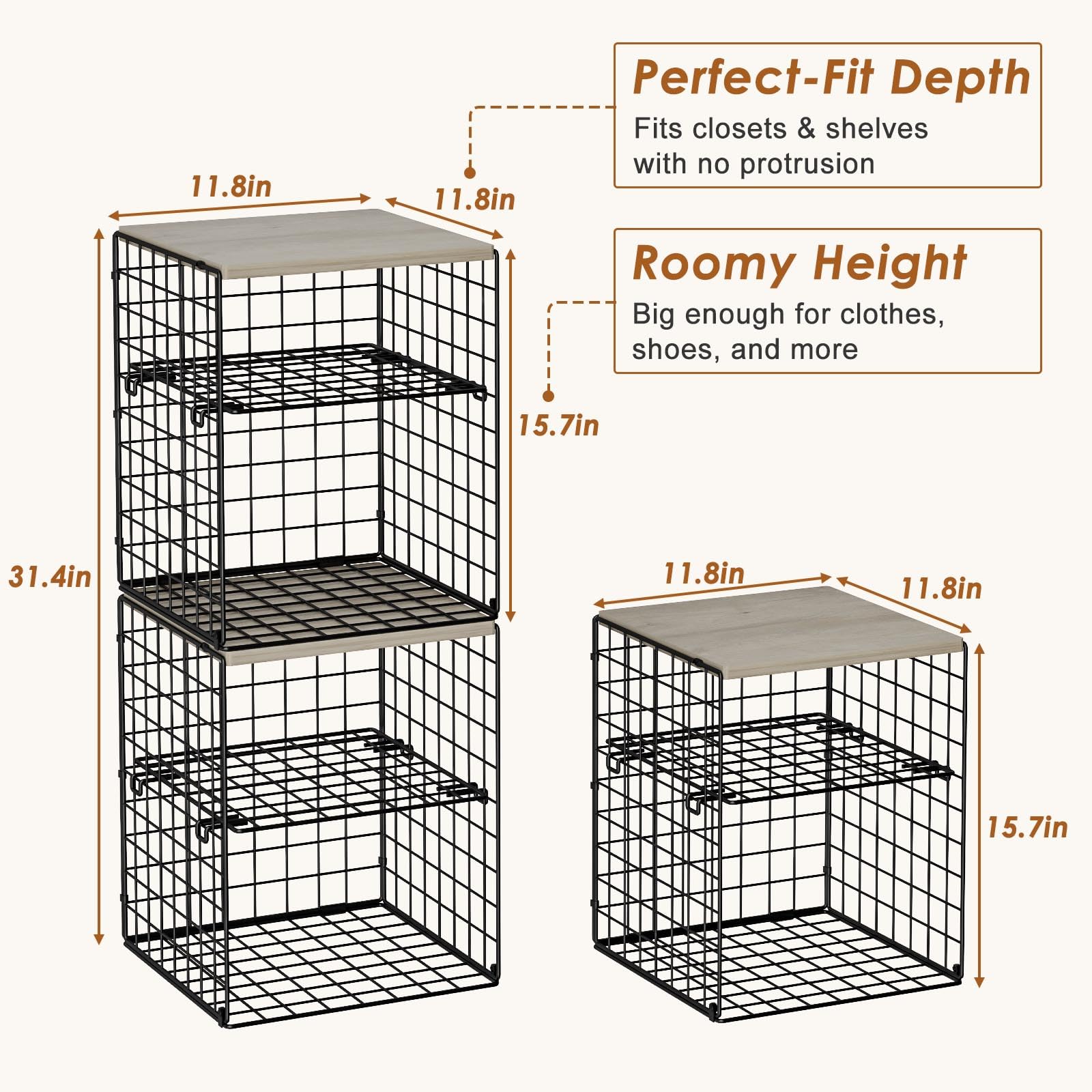 Hencawima metal mesh frame delivers sturdy storage for clothes and toys