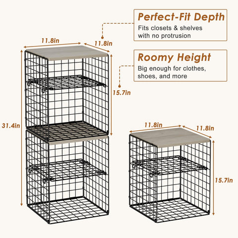 Hencawima metal mesh frame delivers sturdy storage for clothes and toys