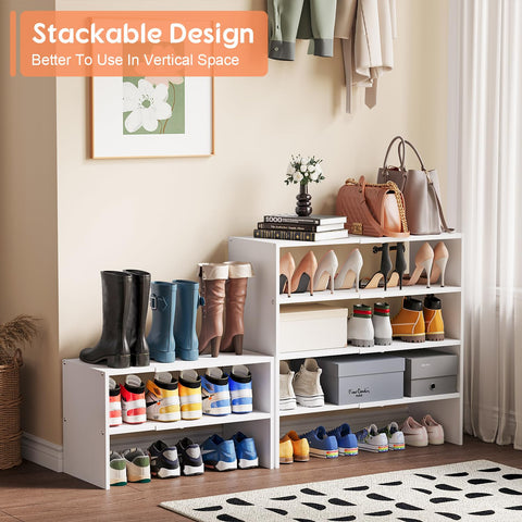 Hencawima stackable design adds height options for your shoe collection.