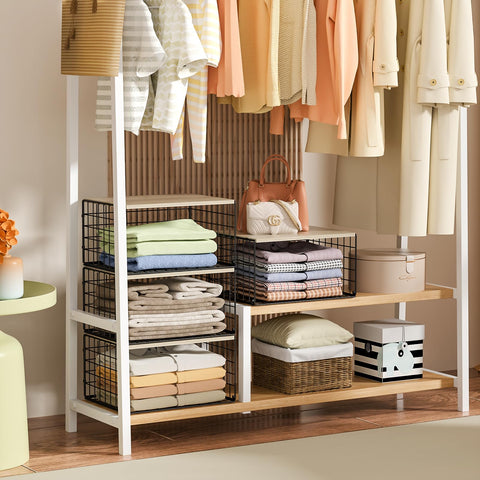 Hencawima wood-top surface doubles as a sturdy platform for small items.