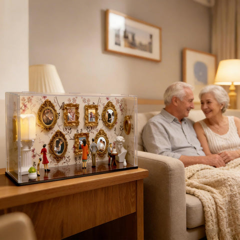 Henkgo DIY kit supports 3D keepsakes like photos for display.