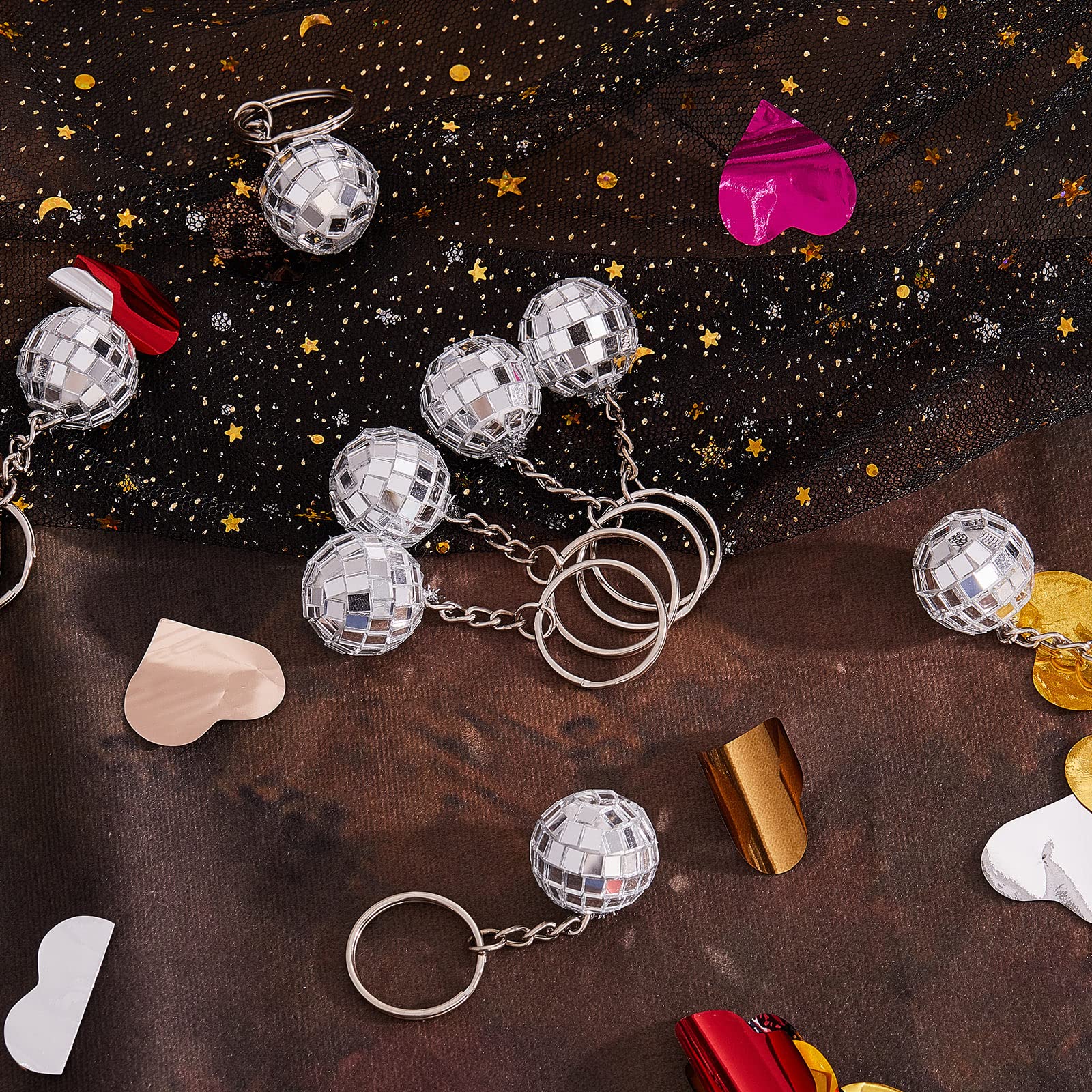 Henoyso mirror disco ball accessory, bright focal point for party decor.