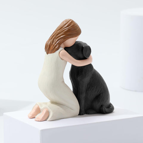 Hensonever Love My Black Dog figurine packaging shows ready gift presentation