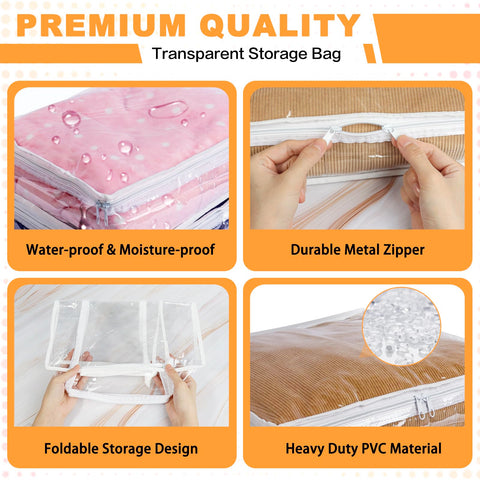 Heonay foldable storage bags are dustproof and easy to store when not in use.