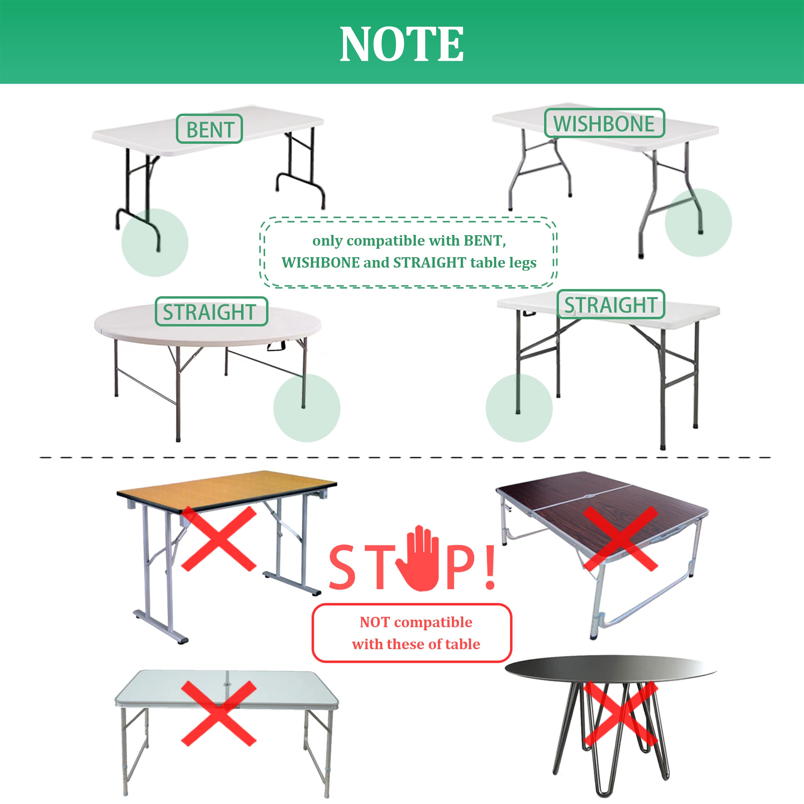 Herbert-FTY table leg extensions at 10 inch height for standing tasks.
