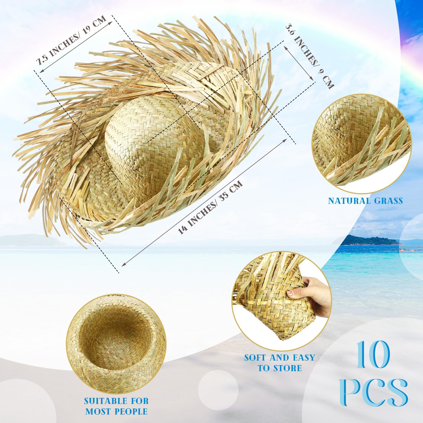 Hercicy beachcomber hat khaki color ideal for beach parties