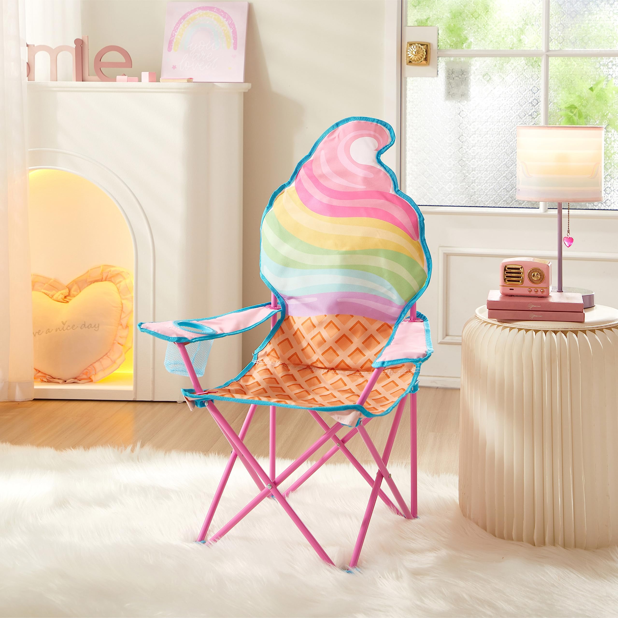 Heritage Kids ice cream figural design detail adds playful outdoor charm