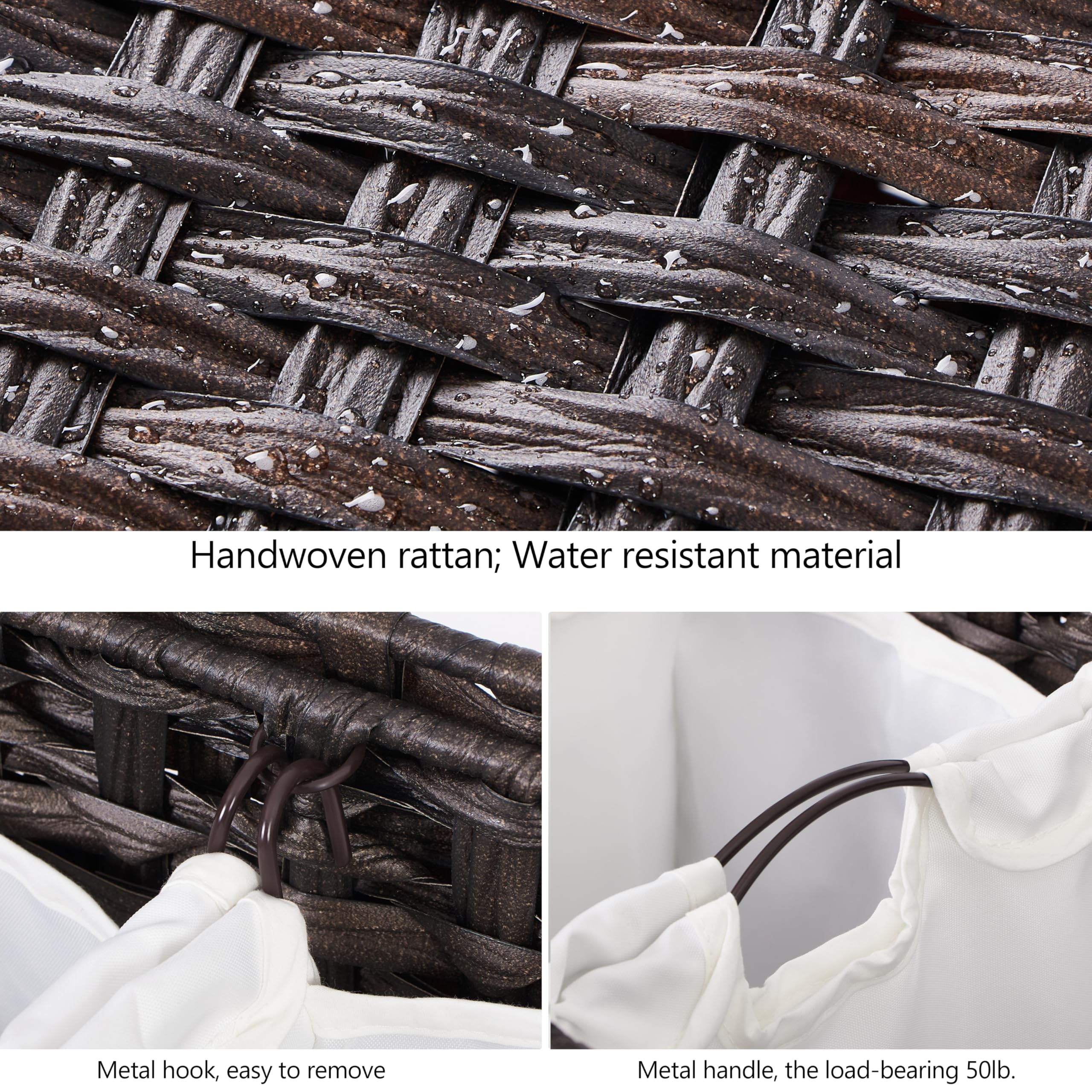 Hermina side handles enable easy carrying between rooms