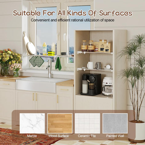 Hershii Expandable Shelf Rod versatile closet organization solution in a compact home space.