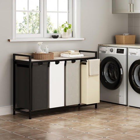 Herture four-color bags illustrate color-coded sorting for efficient laundry separation