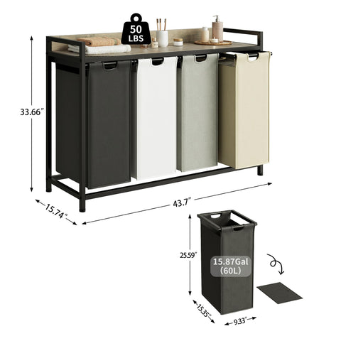 Herture movable wheels enable smooth room-to-room movement