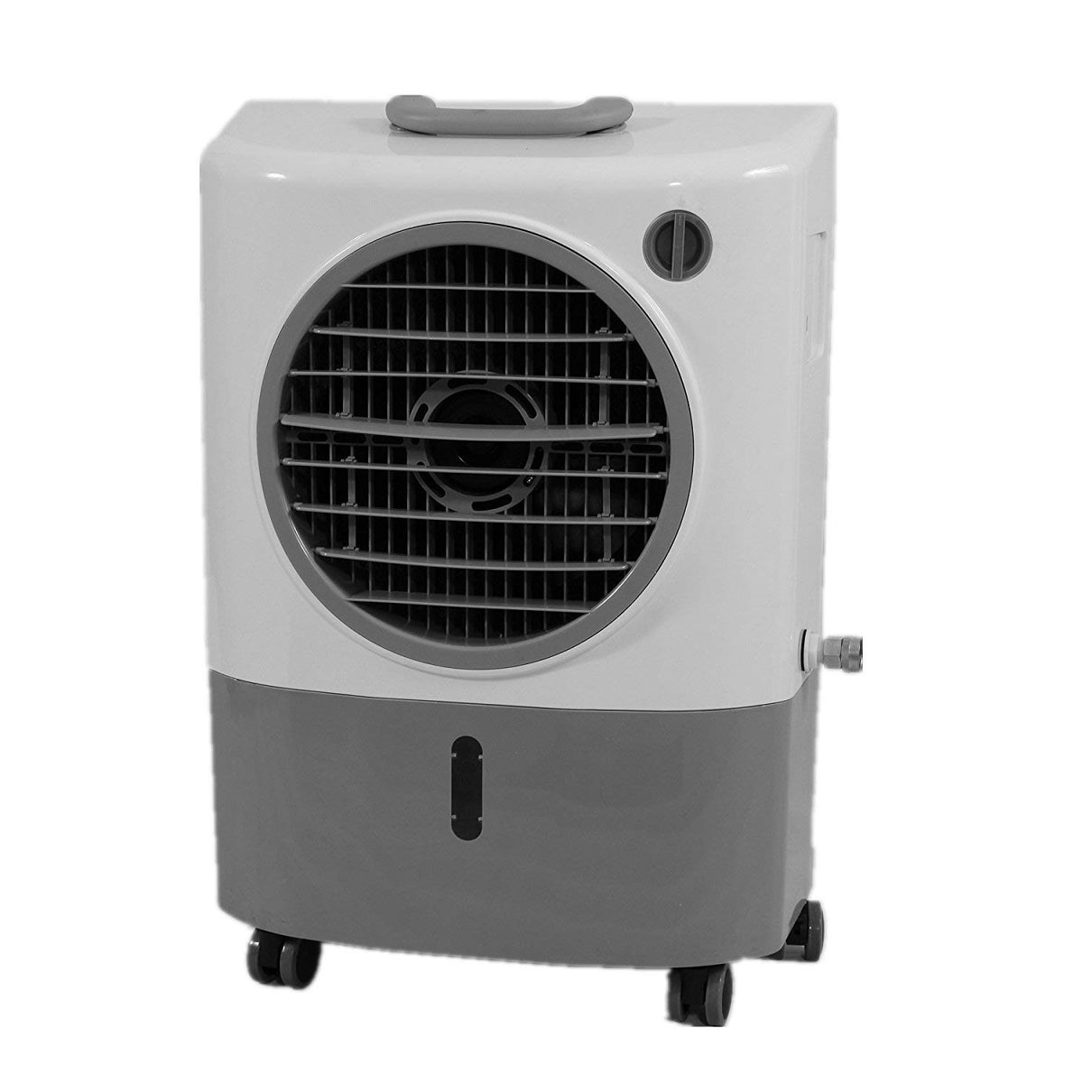 Hessaire MC18M evaporative air cooler delivering outdoor cooling for spaces up to 500 sq ft