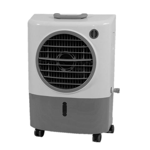 Hessaire MC18M evaporative air cooler delivering outdoor cooling for spaces up to 500 sq ft