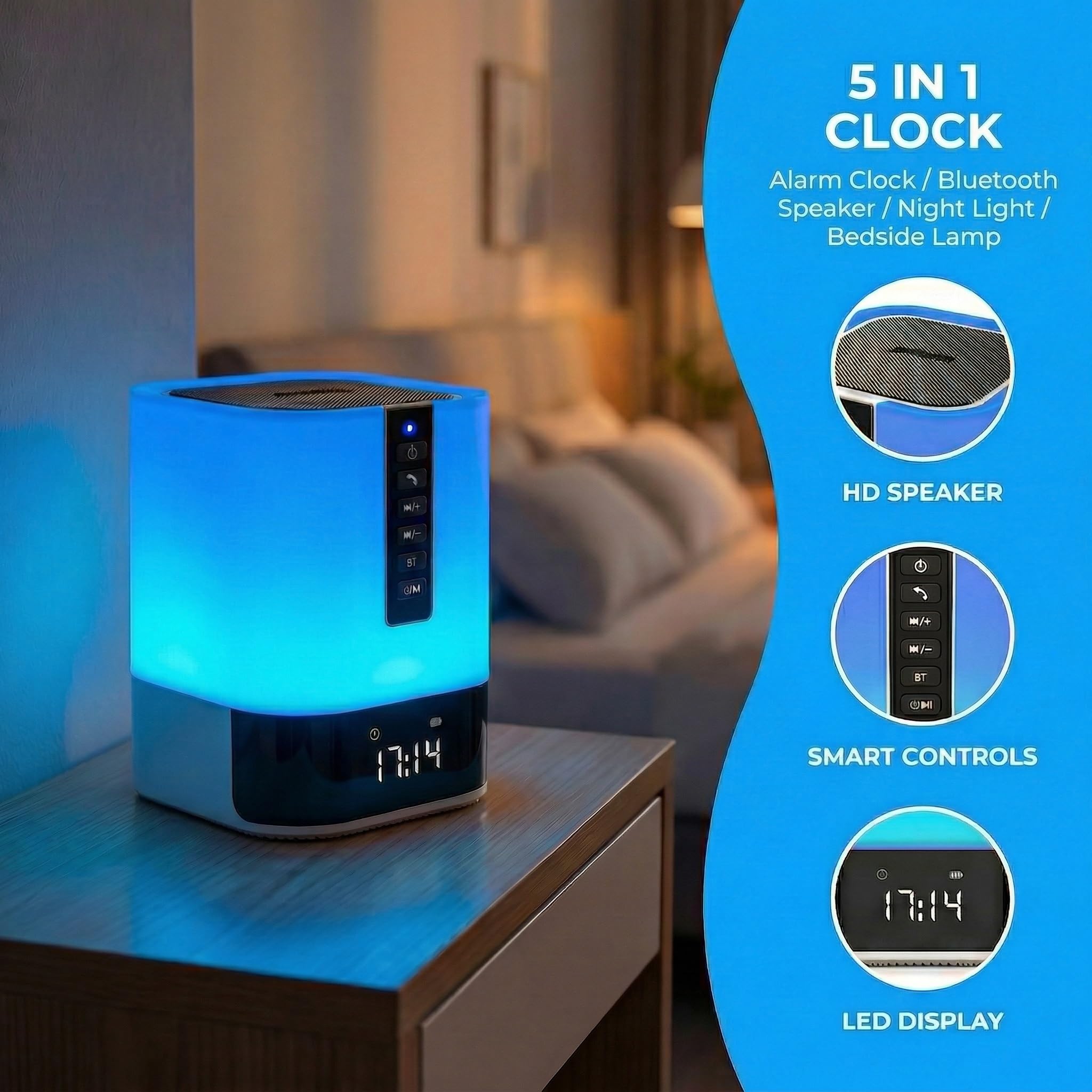 Hetyre touch sensor LED top for easy brightness control
