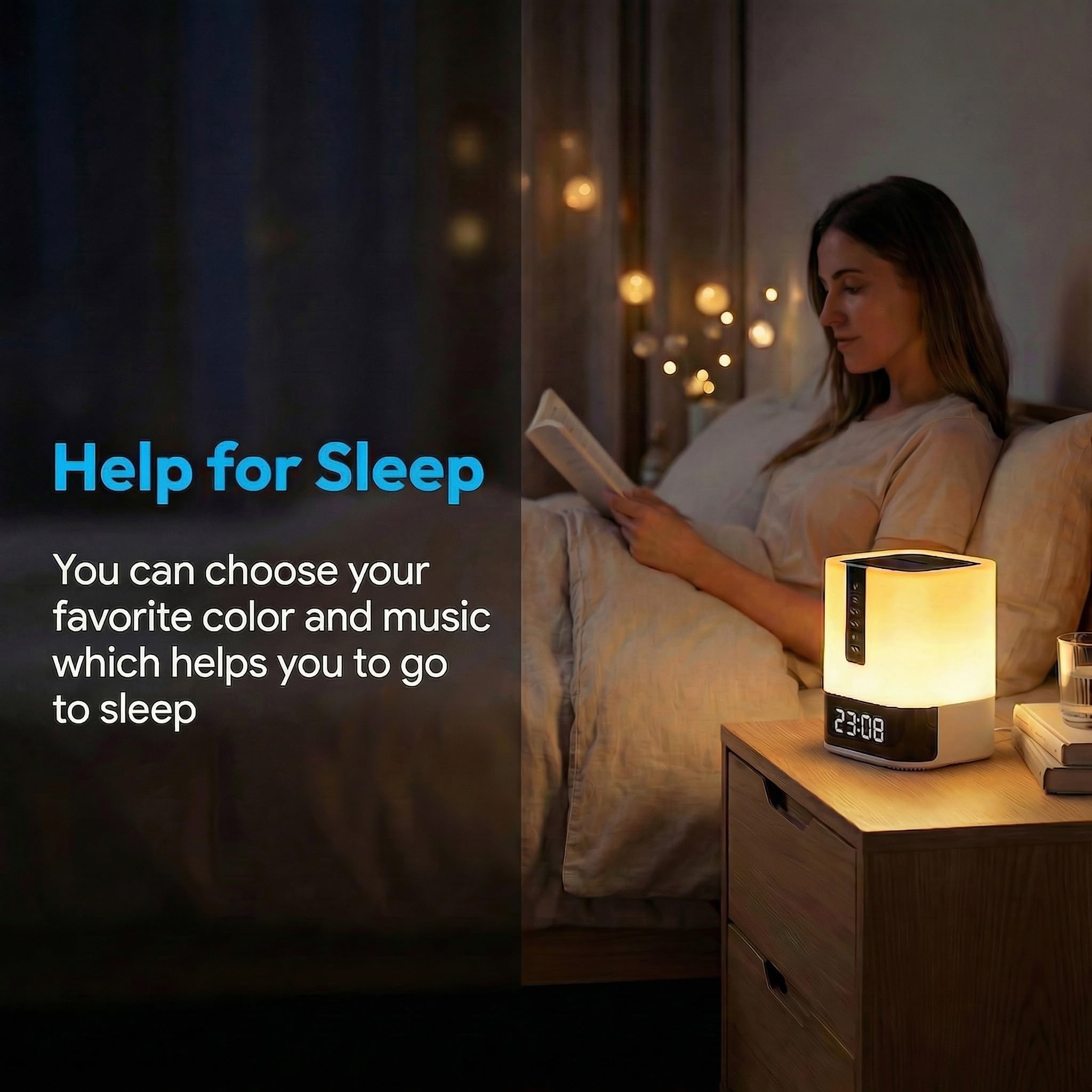 Hetyre warm and cool 48 LED lighting for cozy room ambiance