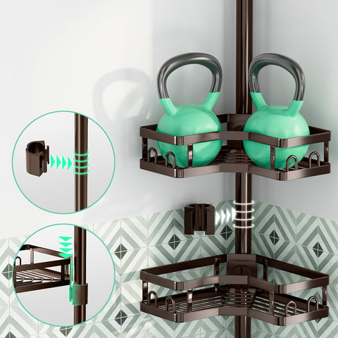 HEVEL no-drill installation protects walls while adding organized space.
