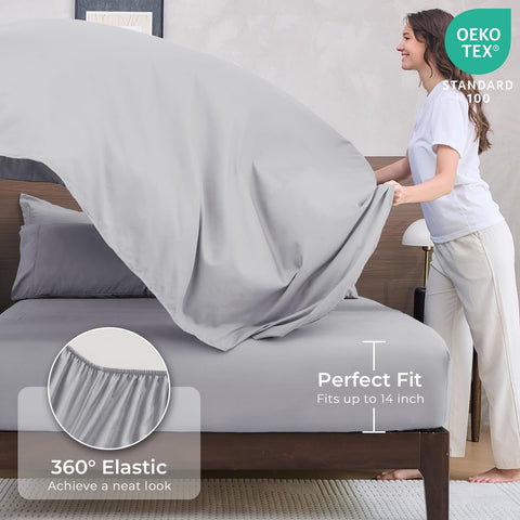 HEVUMYI pillow shams add a polished finish to the set