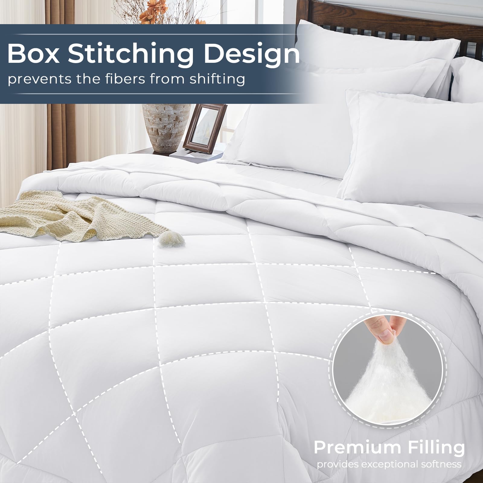 HEVUMYI Pillowcases pair adds smooth, wrinkle-free comfort to your night routine.