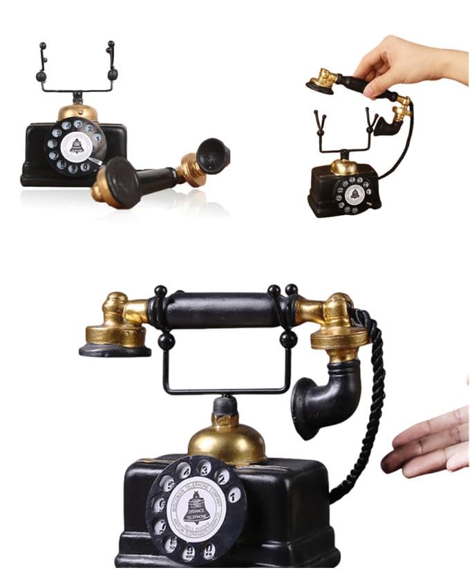 Hewnda handmade resin phone, unique texture with retro appeal.