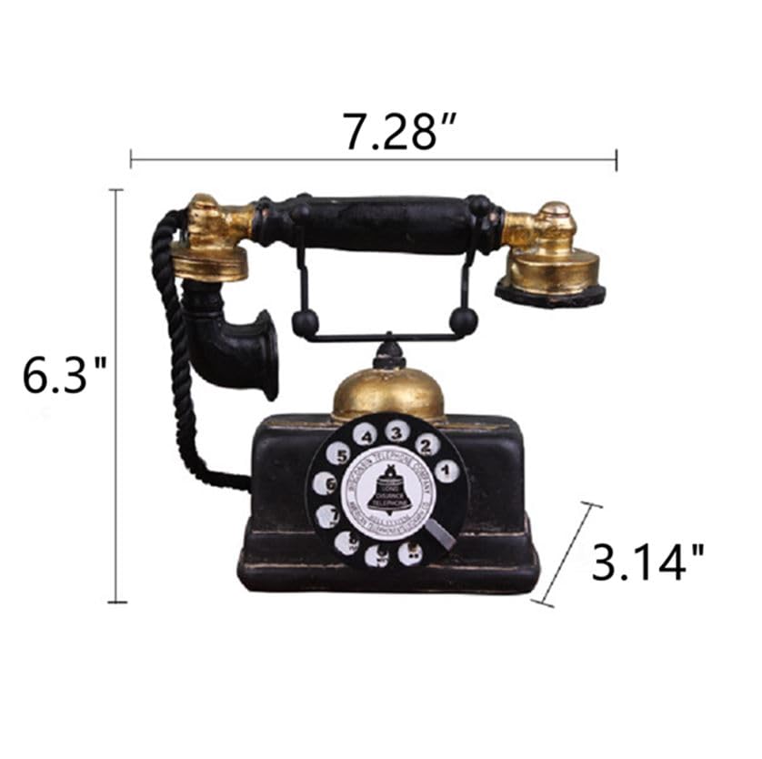 Hewnda resin phone home decor prop with detailed vintage charm.
