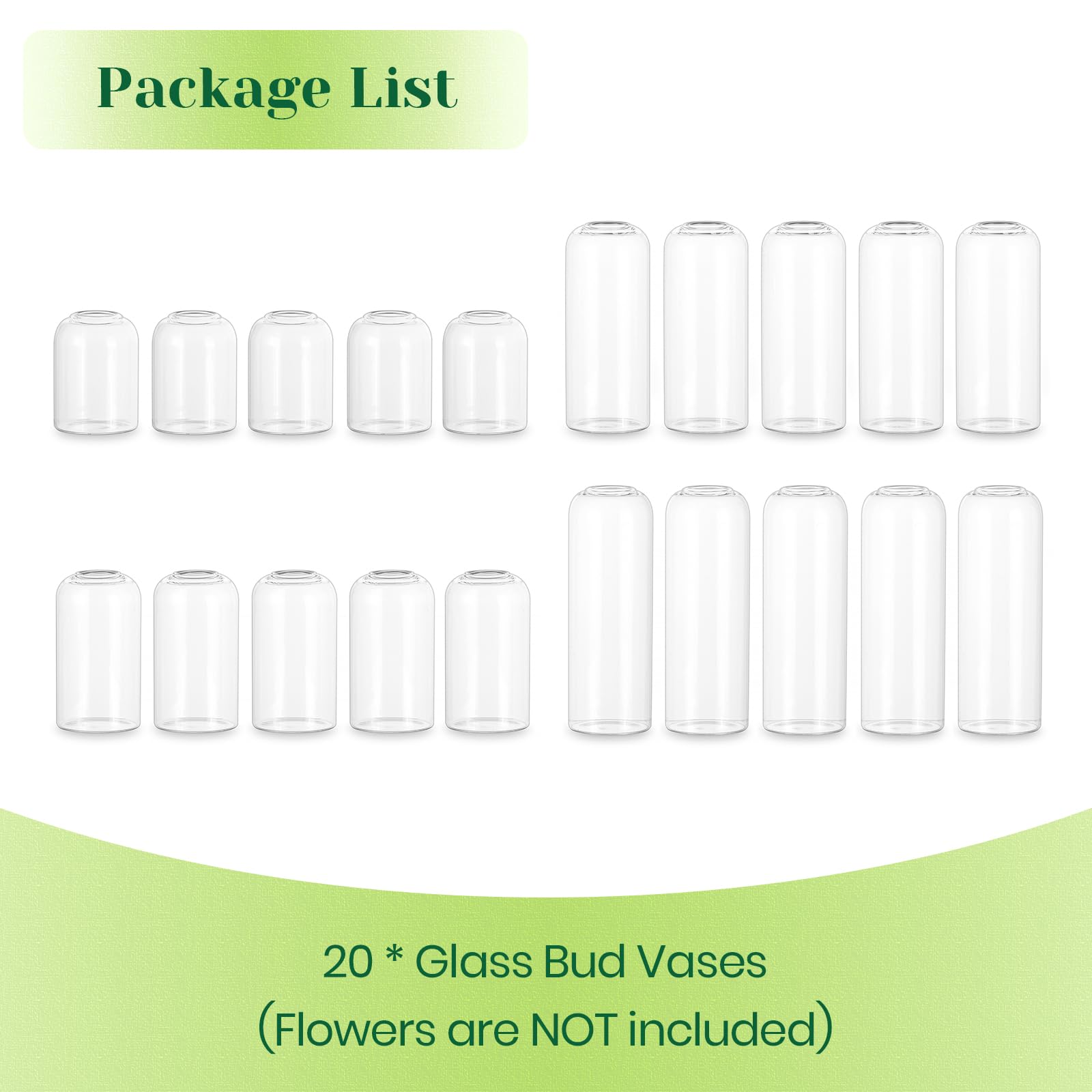 Hewory bud vase packed in slot-type packaging protects fragile glass during shipping.